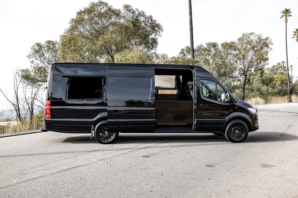 Mercedes-Benz Sprinter "Platinum Speakeasy" Rental in Los Angeles Thumbnail 