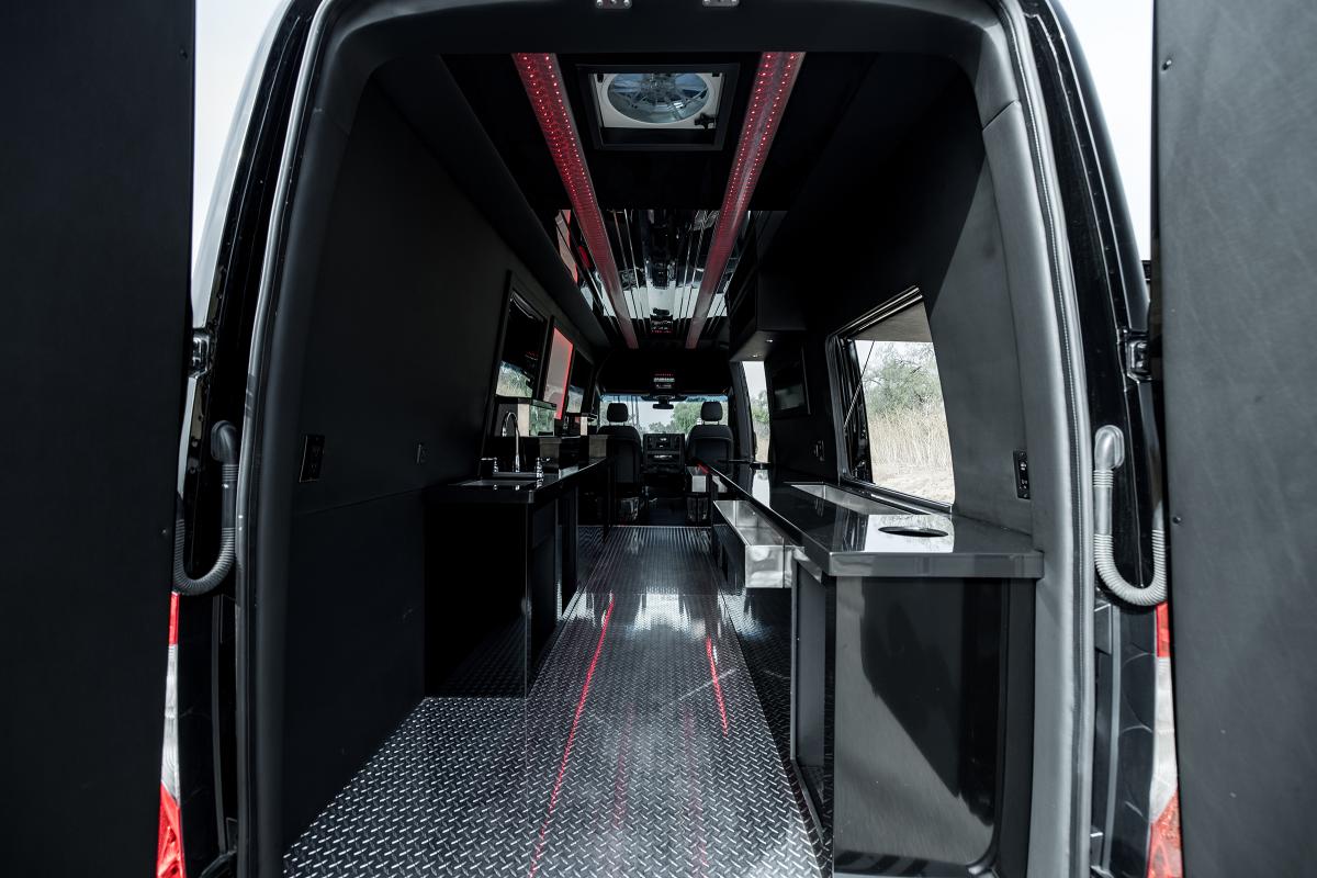 Mercedes-Benz Sprinter "Platinum Speakeasy" Rental in Los Angeles Thumbnail 