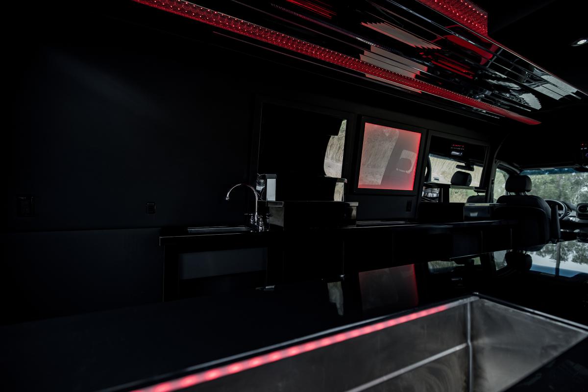 Mercedes-Benz Sprinter "Platinum Speakeasy" Rental in Los Angeles Thumbnail 